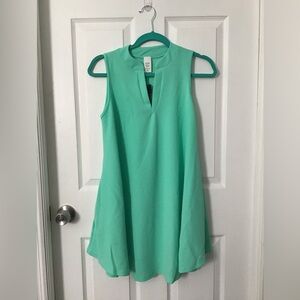 NWT!  Elegant Sleeveless Green Dress